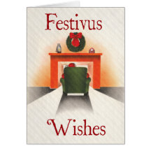 Vintage Festivus Wishes Card