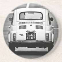Vintage Fiat 500 coaster