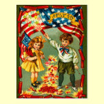 Vintage Fireworks and Kids postcards