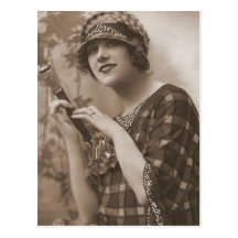 Vintage Flapper Photograph (167) Post Card