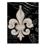 Vintage Fleur de Lis...postcard