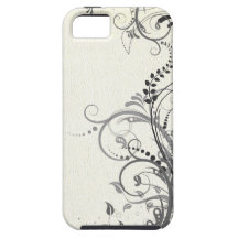 Vintage floral design iPhone 5 cover