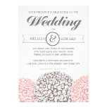Vintage Floral Elegant Wedding Invitation