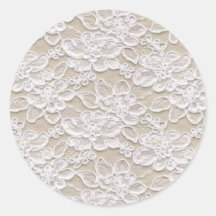 Vintage Floral Lace Sticker