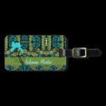 Vintage Floral Luggage Tag luggage tags