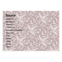 Vintage Floral Pattern 1 - Faded Red Business Card