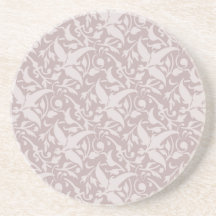 Vintage Floral Pattern 1 - Faded Red Coasters
