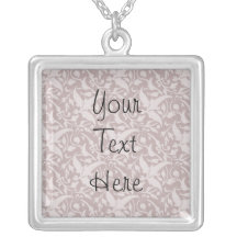 Vintage Floral Pattern 1 - Faded Red Custom Jewelry