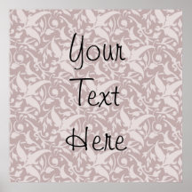 Vintage Floral Pattern 1 - Faded Red Print