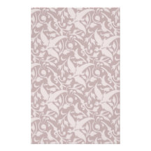 Vintage Floral Pattern 1 - Faded Red Stationery Design