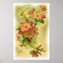 Vintage Floral Poster
