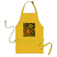 Vintage Floral Wallpaper Aprons
