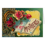 Vintage Floral World's Best Mum Greeting Card