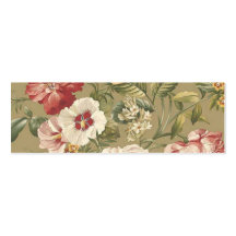Vintage Florals Bookmark Business Cards