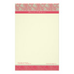 Vintage Flourish Rose Customised Stationery