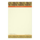Vintage Flourish Tangerine Customised Stationery