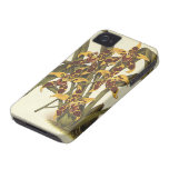 Vintage Flowers, Tropical Odontoglossum Orchid iPhone 4 Case