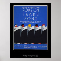 Vintage Foreign Trade Poster