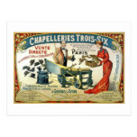 Vintage French Ad - Chapelleries1890 Postcard