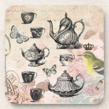 Vintage French Garden Tea Party coaster