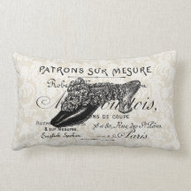 Vintage French shoe pillow