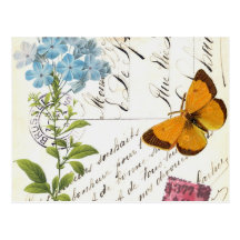 Vintage Fruit and Floral Postcard...postcard