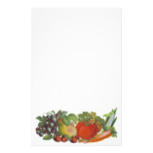 Vintage Fruit and Vegetables Stationery