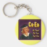 Vintage Fruit Crate Label Keychain