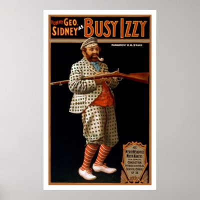 1900 Vintage Clothing on Vintage Funny Man With Rifle And Golf Clothes Poster Zazzle Com Au