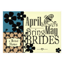 Vintage Garden Bridal Shower Personalized Announcement