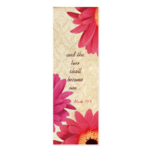 Vintage Gerber Coral Damask Fuchsia Wedding Tags Business Cards
