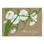 Vintage Gerber Daisy Flowers Wedding Thank You Cards