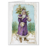 Vintage German Santa Christmas Card