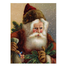 Vintage German Santa Post Card
