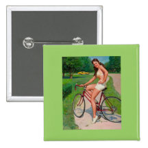 Vintage Gil Elvgren Bicycle Cyclist Pin up Girl