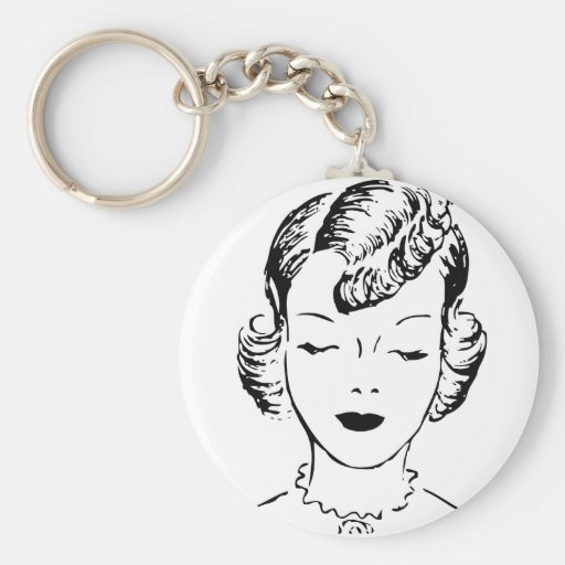 VIntage Girl Keychains