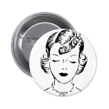 VIntage Girl Pin