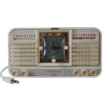 Vintage Girl Radio Face Speaker