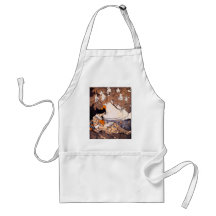 Vintage Girl Reading Under a Tree Apron