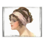 Vintage Girl with Ribbon Post Card