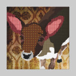 Vintage Gold Darling Deer Art Canvas canvas prints