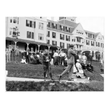 Vintage Golf, 1890s Postcard