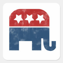 Vintage GOP logo Stickers