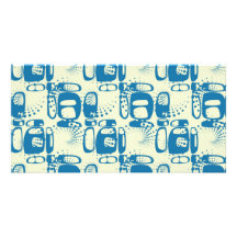 Vintage Graffiti seamless pattern Custom Photo Card