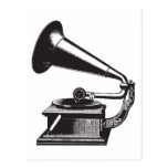 Vintage Gramophone Post Card