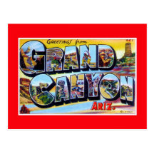 vintage Greetings from Grand Canyon Arizona Post Cards