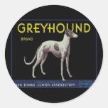 Vintage Greyhound Lemon Label Circa 1920 Sticker
