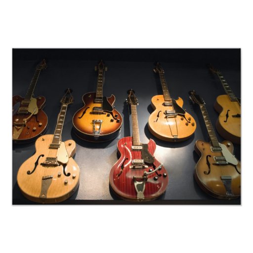 Vintage Guitars Photographic Print