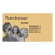 Vintage Hairdressers Profile Business Card #21
