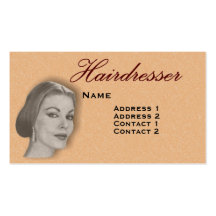 Vintage Hairdressers Profile Business Card #22 2